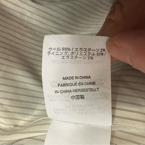 J Crew Regent Blazer Wool Flannel Size 0 Navy Blue B0323 Preppy Classic Modern - Picture 13 of 14